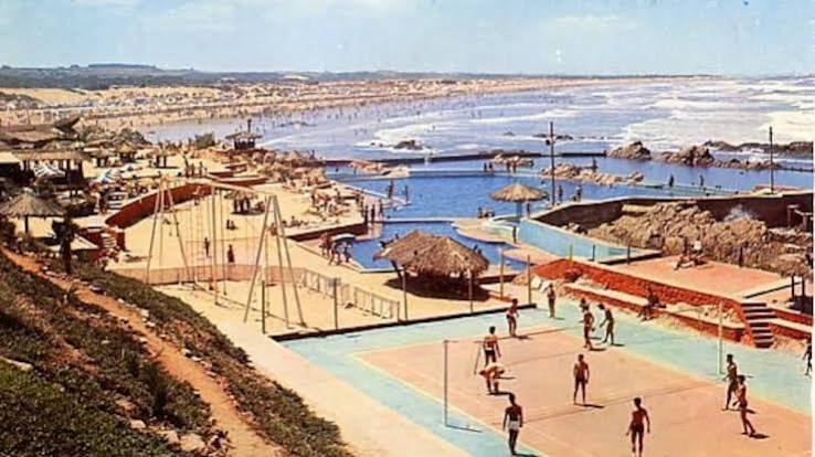 La Corniche seaside promenade in Casablanca along the Atlantic Ocean
